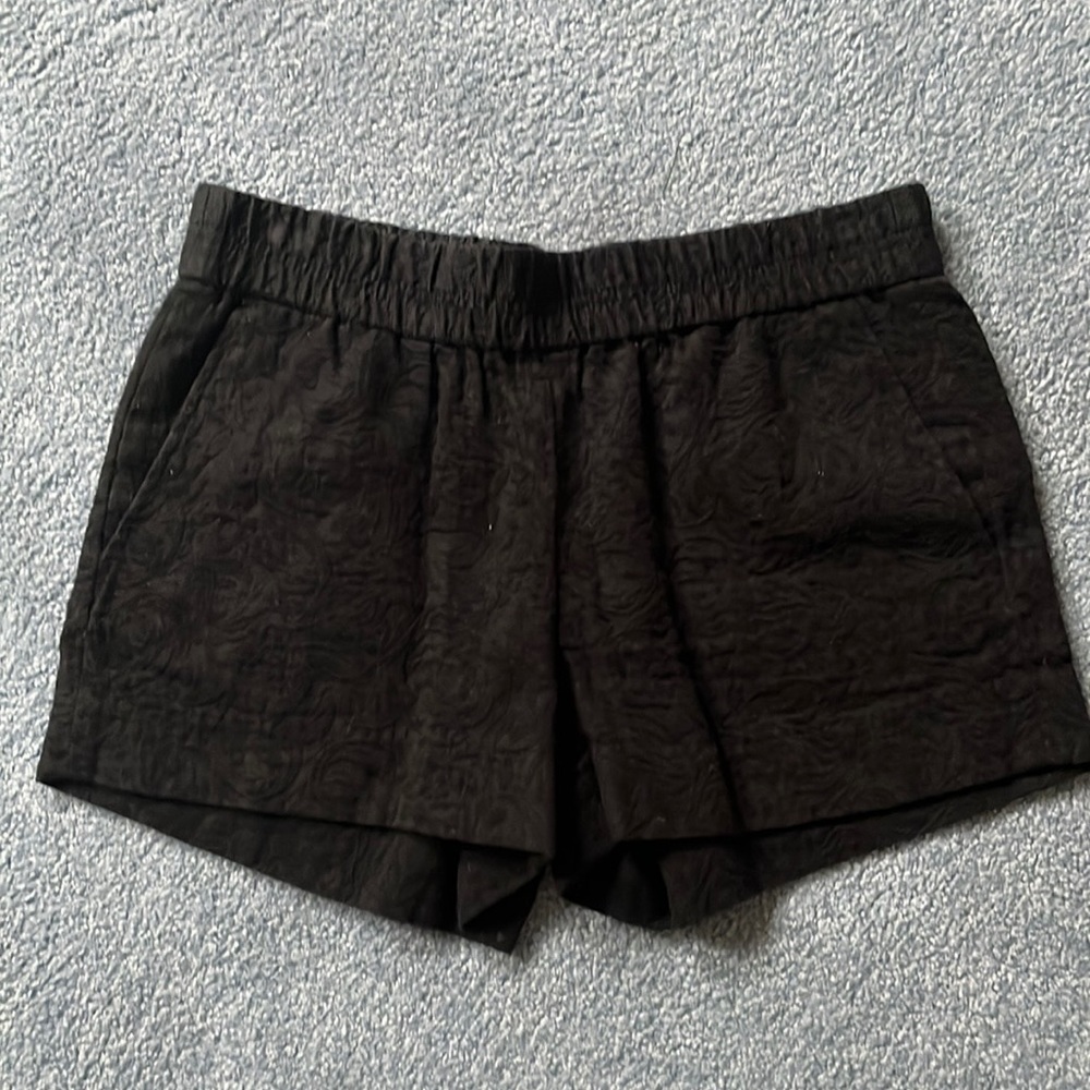 J. Crew Black Textured Shorts